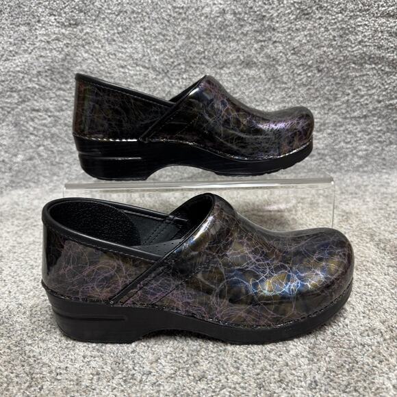 Dansko Shoes Womens Size 10 Professional Lightning Patent Clogs 606-570202 - Picture 3 of 14